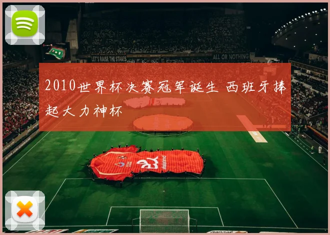 2010世界杯决赛冠军诞生 西班牙捧起大力神杯